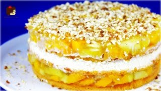 APFELPFIRSICH Torte leicht und fruchtig ◊◊◊ ApplePeach Cake [upl. by Grizel]