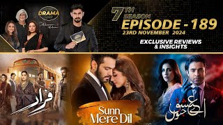 Sunn Mere Dil  Aye IshqeJunoon  Faraar  Drama Reviews  Season 7  Episode 189  Kya Drama Hai [upl. by Dori]