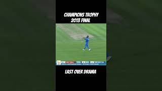 Last over thriller in champions trophy final shorts cricket cricketlover [upl. by Ollecram949]