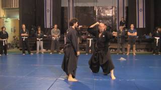 Doko Ichimonji no kamae 1st level Ninjutsu stances kata for the AKBAN wiki [upl. by Lekkim373]