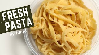 MAKE YOUR OWN PASTA  Handmade Tagliarini from scratch with spicy smoky tomato sauce [upl. by Dang]