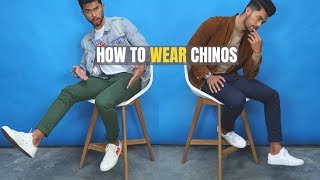 The 5 MOST STYLISH Ways To Wear Chinos  How to Wear Chinos For Guys [upl. by Stratton60]