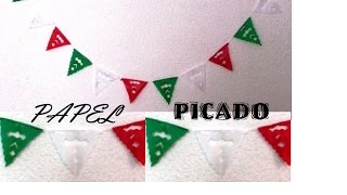 Papel picado miniatura para adornar espacios en estas FIESTAS PATRIAS  Festival ideas 15 Septiembre [upl. by Lorianne291]