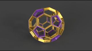 Fusion 360  Regular and truncated Icosahedron [upl. by Einegue]