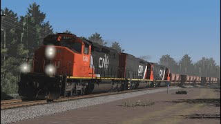 Trainz 2022 Northbound Empties on the Missabe [upl. by Aroel]