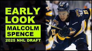 MALCOLM SPENCE HIGHLIGHTS  2025 NHL Draft [upl. by Eissolf]