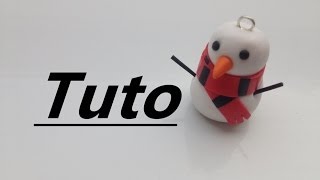 Tuto Fimo  Bonhomme de neige [upl. by Salohcim861]