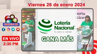 Lotería Nacional Gana Más en VIVO │Viernes 26 de enero 2024 [upl. by Gatias911]