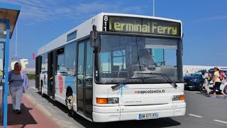 CAP COTENTIN LIGNE COMPLÈTE HeuliezBus GX317 N°811 Navette Terminal Ferry [upl. by Resaec]