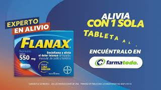 Desinflanax el dolor intenso con Flanax® 550 Disponible en tu Farmatodo más cercano [upl. by Euqinorev660]