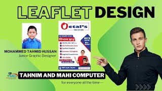 How to create Leaflet design।। লিফলেট ডিজাইন তৈরী।। 2024 [upl. by Botnick695]