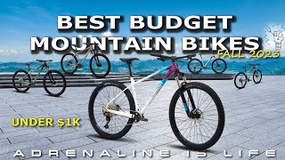 Best Budget Hardtail Mountain Bikes  5 Budget Friendly MTBs under 1000  Buyers Guide 2023 2024 [upl. by Yobybab]