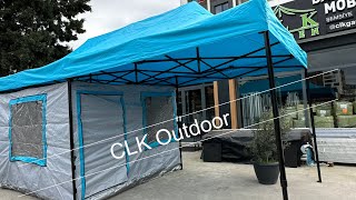 CLK 3x6 Yeni Model Verendalı Katlanır Gazebo Kamp Çadırı Portatif Tente Tanıtımı [upl. by Oryaj]