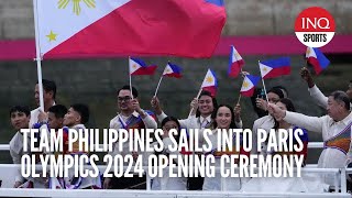 Team Philippines sails into Paris Olympics 2024 opening ceremony [upl. by Aehs]