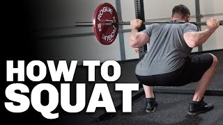 How To Squat with Perfect Form  Simple StepByStep Set Up amp Technique Demo [upl. by Annohsat]