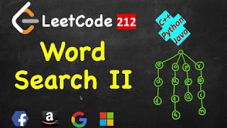 Word Search ii  LeetCode 212  C Java Python [upl. by Foster]