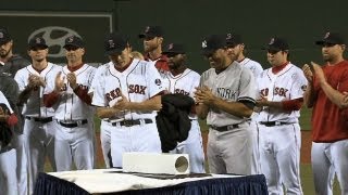 Red Sox honor Mo with pregame ceremony [upl. by Calandra]