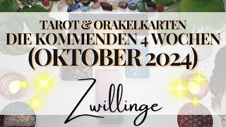 ♡ ZWILLINGE ☆ Der nächste Schritt  Selbstverwirklichung ☆ Oktober 2024 ☆ Tarot und Orakelkarten ♡ [upl. by Helbonia]