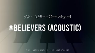 Alan Walker x Conor Maynard  Believers Acoustic Piano Karaoke Inst [upl. by Doherty]