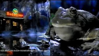 1995 Original Budweiser Frogs Super Bowl Commercial  Bud  Weis  Er  1990s TV Commercials Beer Ad [upl. by Gilmour769]