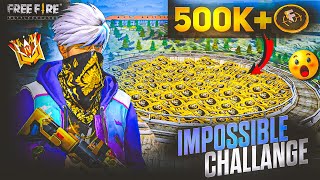 500K  Ff Token In One Match Only FF Coin 😱 Impossible Challenge 🔥  Garena Free Fire [upl. by Bentlee268]