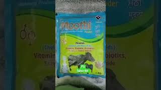 Moothi powder productivity ampfertility vitamins prebiotic probiotics choline chloride veterinary [upl. by Tshombe]