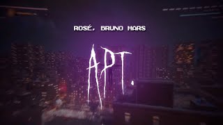 rosé bruno mars  apt  sped up  lyrics [upl. by Ottavia]