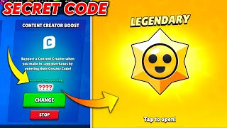 LUCKY CREATOR CODE 🌟 Legendary Star Drop ✓ Brawl Stars [upl. by Llecrup150]