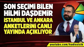 SON SEÇİMİ BİLEN HİLMİ DAŞDEMİR İSTANBUL VE ANKARA ANKETİNİ CANLI YAYINDA AÇIKLIYOR [upl. by Kcub]