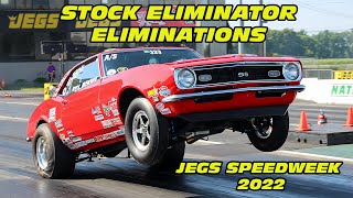 NHRA Stock Eliminator ELIMINATIONS Rd 1  JEGS SPEEDWeek 2022 [upl. by Afra]