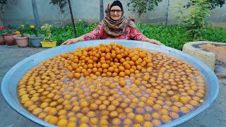 BREAD GULAB JAMUN  Making Gulab Jamun using Bread  Indian Dessert Recipes Cooking in Village [upl. by Leizo]