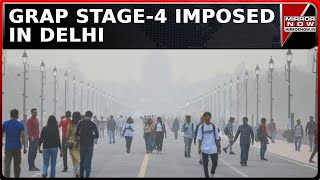 Pollution Worsens In DelhiNCR  GRAP Stage4 Imposed In National Capital  Breaking News [upl. by Nellir892]