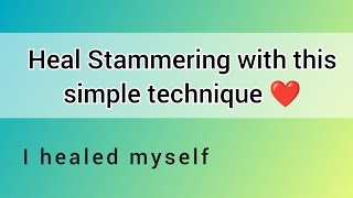 Heal Stammering with this Simple Technique Bengali [upl. by Edurtreg799]