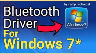 Bluetooth Driver यूज़ करने से पहले ये Bluetooth Driver Windows 7 64 bit for Laptop by ramji technical [upl. by Abraham573]