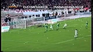 Olympiakos  Panathinaikos 22 2001 02 [upl. by Sirovart]