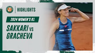 Sakkari vs Gracheva Round 1 Highlights  RolandGarros 2024 [upl. by Nerag]