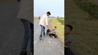 inline skatestiger shroffroller bladesskating tricksyoutube shortsshortsemotional moment [upl. by Ruthi]