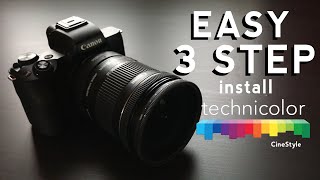 how to install cinestyle on canon m50 [upl. by Kizzee]