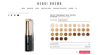 BOBBI BROWN ALABASTER FOUNDATION STICK  Demo amp Review [upl. by Benn]