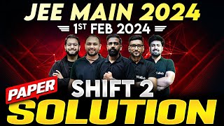 JEE Main 2024 Paper Discussion ATTEMPT 1  01st February  SHIFT 2 ⚡️ [upl. by Mayrim583]