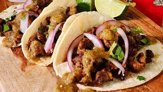 Tacos De Carne Asada the Easy Way ❤️ [upl. by Clough492]