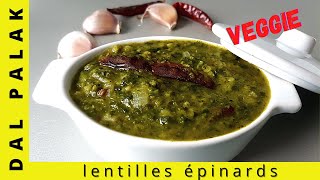 Moong Dal recette Recette de lentilles épinard [upl. by Enyt565]