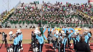 Mississippi Valley State University Band plays quotWe Came to Playquot as Jackson State marches in [upl. by Etnovert]