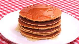 Tortitas Americanas Proteicas con Avena y Plátano  Pancakes  Receta Fitness Fácil [upl. by Kordula442]