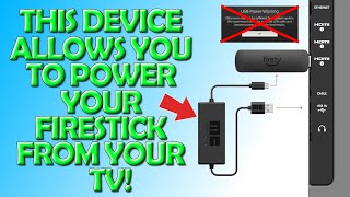 ⚡ This Device Allows You To Power Your Firestick From Your TV ⚡ [upl. by Irotal445]