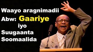 Gaariye oo sharaxaya noocyada Suugaanta Somalida iyo godadka maansada [upl. by Imogene714]