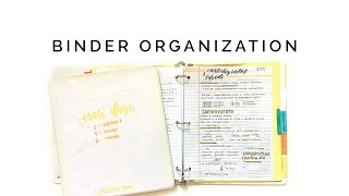 how to organize your binder 📒 staying organized for school [upl. by Aneelas766]