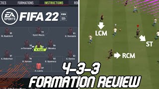 FIFA 22 BEST FORMATION 433 TUTORIAL  Best Custom Tactics amp Instructions amp More [upl. by Arel]