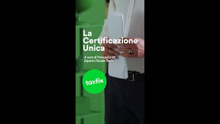 Che cosé la certificazione unica CU e a cosa serve [upl. by Naujej]