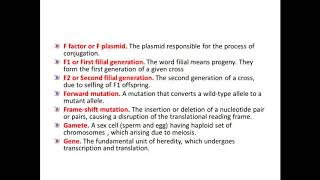 Some common terms in genetics [upl. by Attennek]